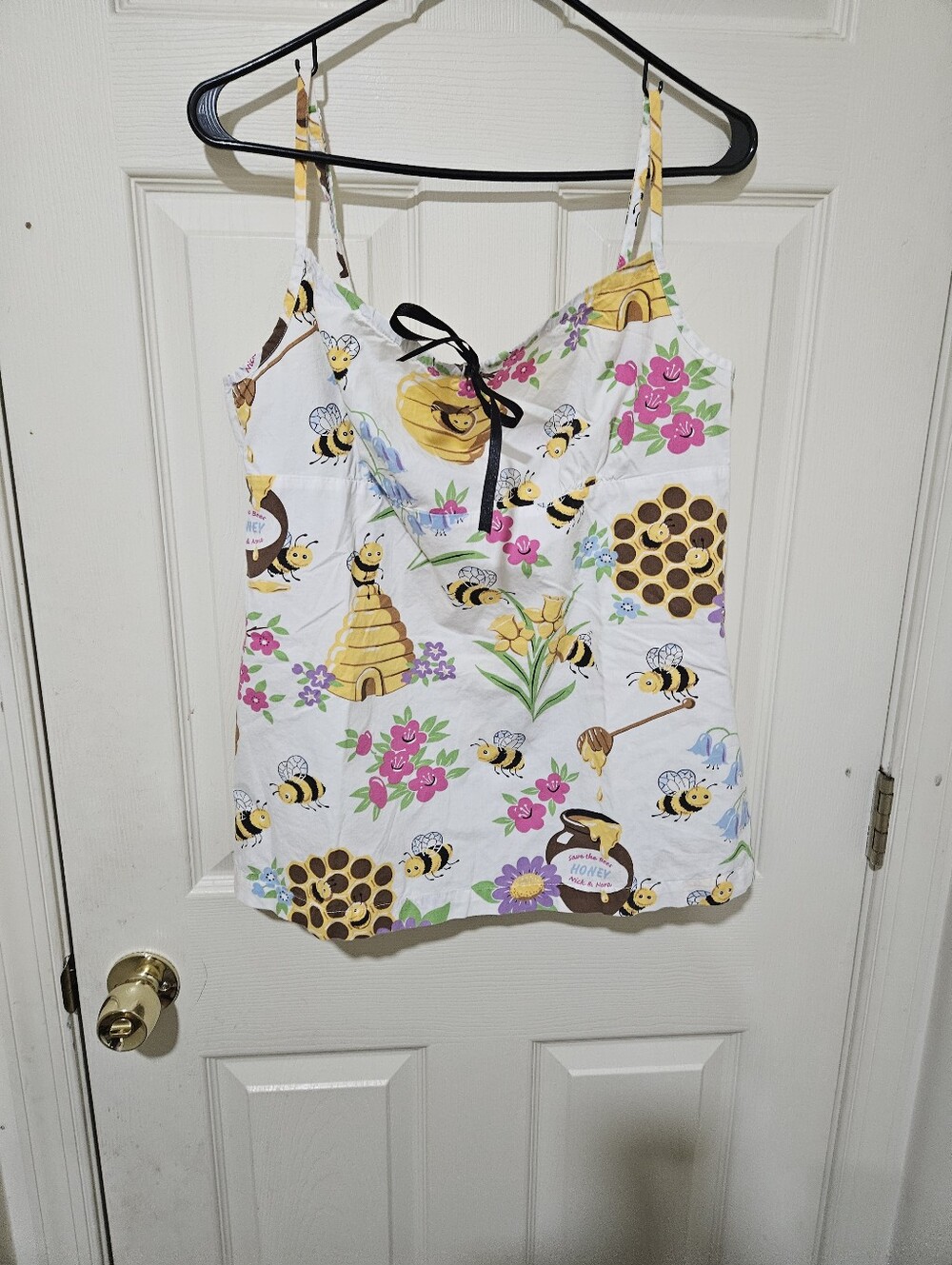 Nick and Nora Save the Bees Pijama Set Sz L - Picture 5 of 6